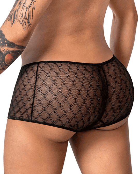 Candyman 99896 Geometric Mesh Trunks Black