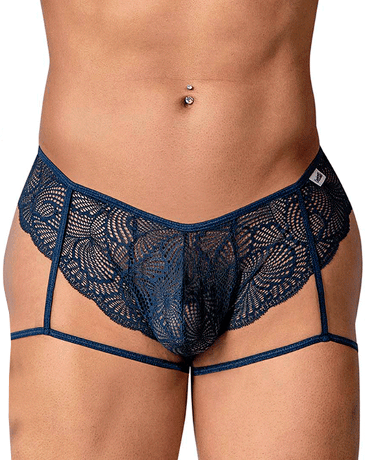 Candyman 99905 Garter Lace Briefs Navy