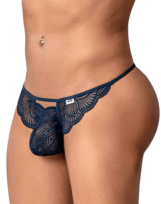Candyman 99910 Lace Thongs Navy