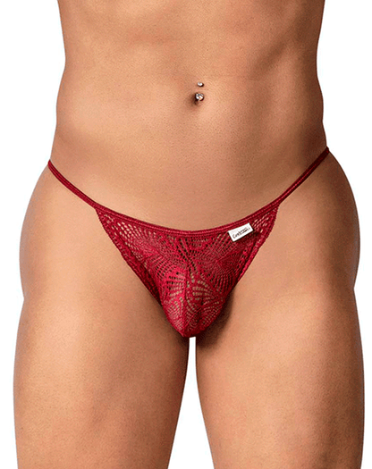 Candyman 99914 Lace Briefs Burgundy