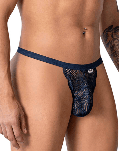 Candyman 99915 Lace Thongs Navy