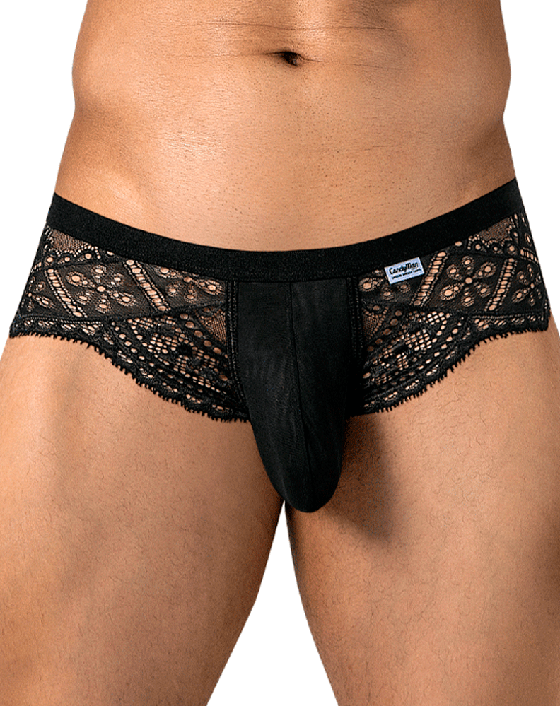 Candyman 99970 Mesh-lace Briefs Black