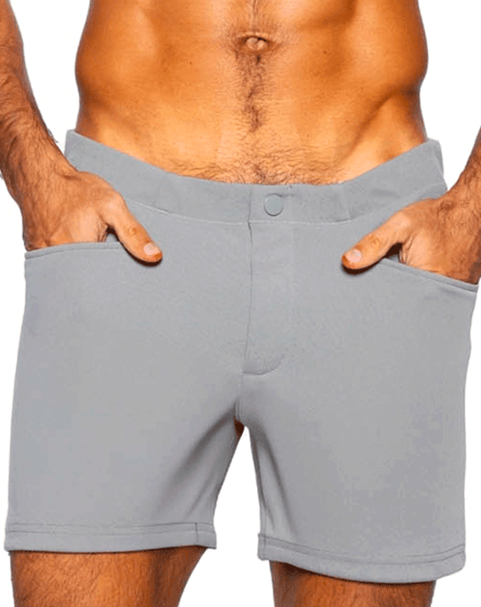 Bike Athletic Bam207 Coaches Short 5 Inch Inseam Color Gray