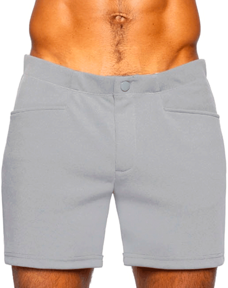 Bike Athletic Bam207 Coaches Short 5 Inch Inseam Color Gray