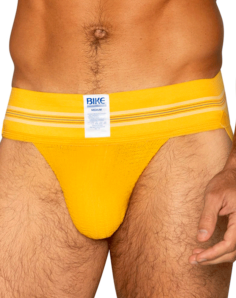 Bike Athletic Bas306 Original Number 10 Jockstrap Color Yellow