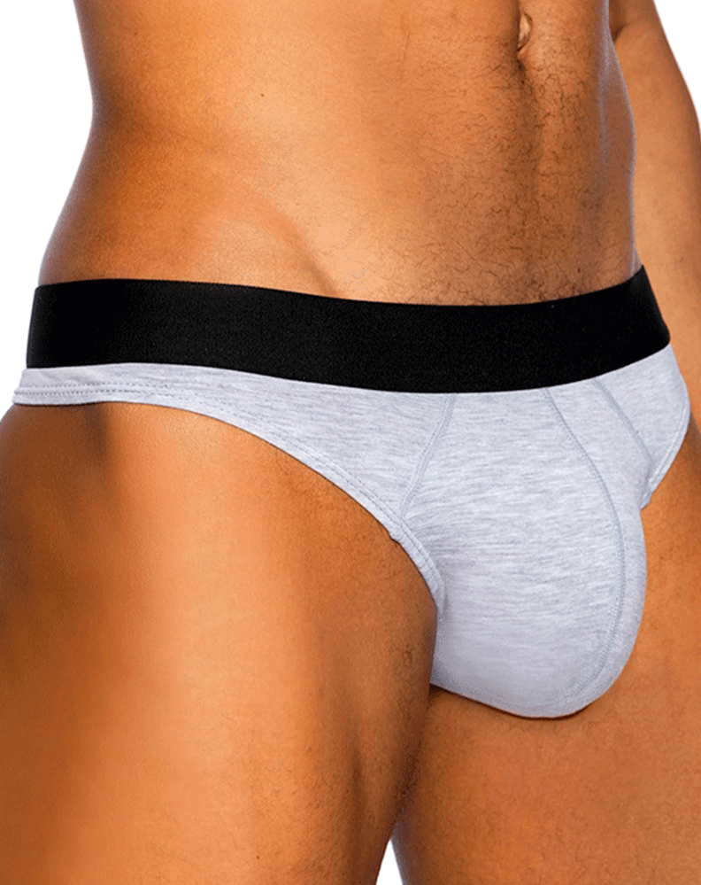 Bike Athletic Bas319 Active Thong Color Light Gray