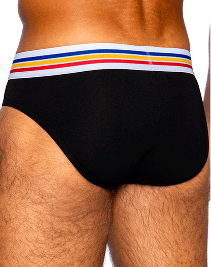 Bike Athletic Bas327 Stretch Cotton Brief Color Black