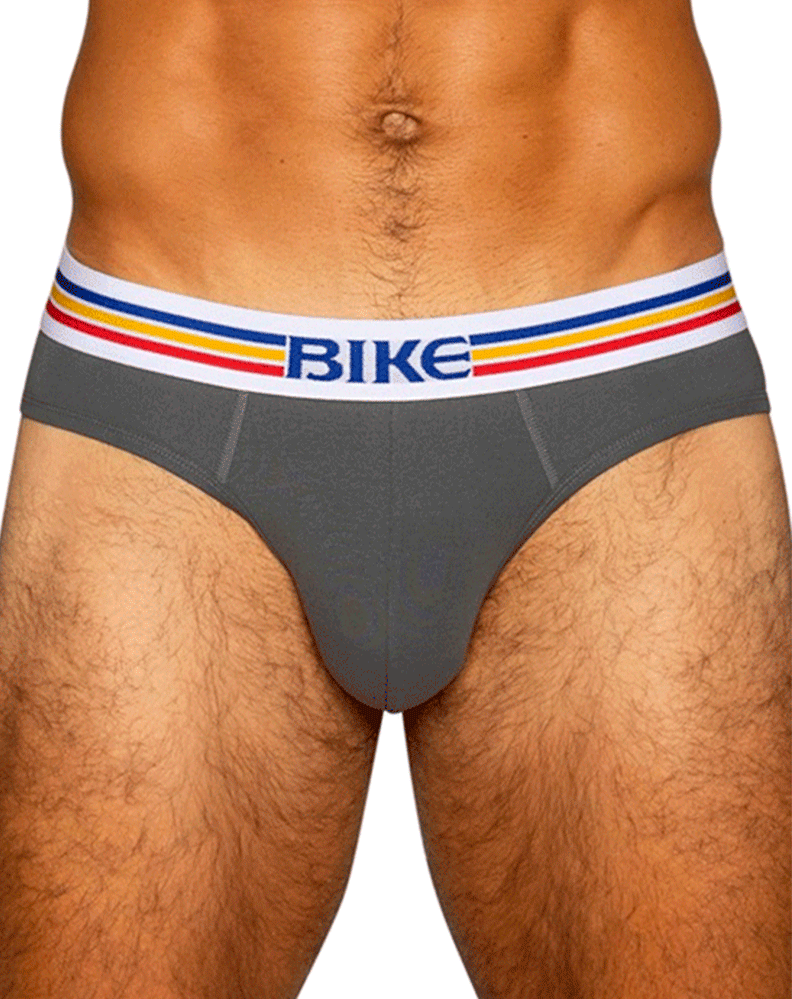 Bike Athletic Bas327 Stretch Cotton Brief Charcoal