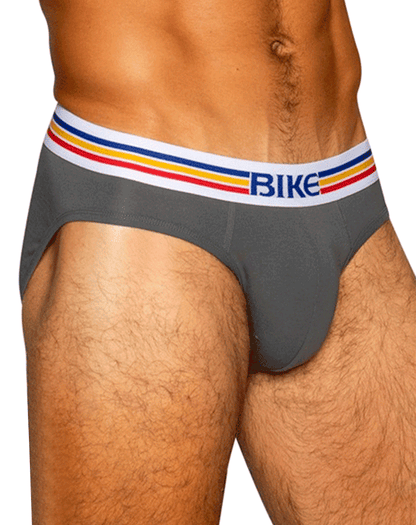 Bike Athletic Bas327 Stretch Cotton Brief Charcoal
