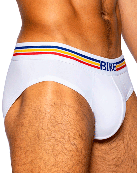 Bike Athletic Bas327 Stretch Cotton Brief Color White