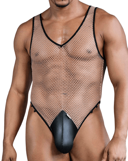Candyman 99858 Fishnet Bodysuit Black
