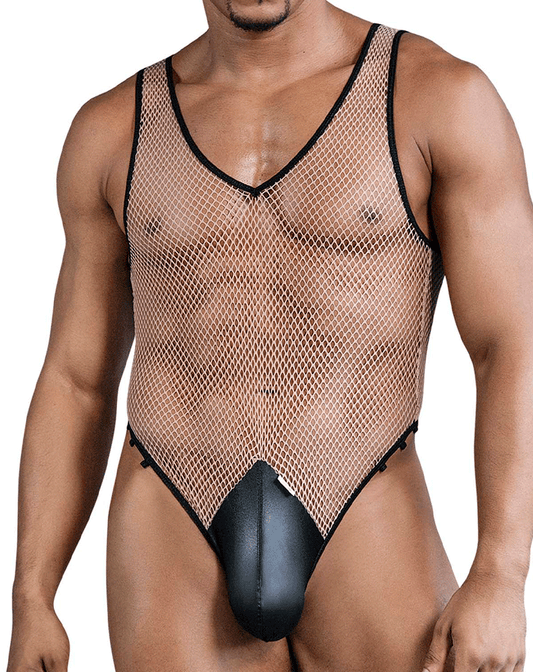 Candyman 99858 Fishnet Bodysuit Black