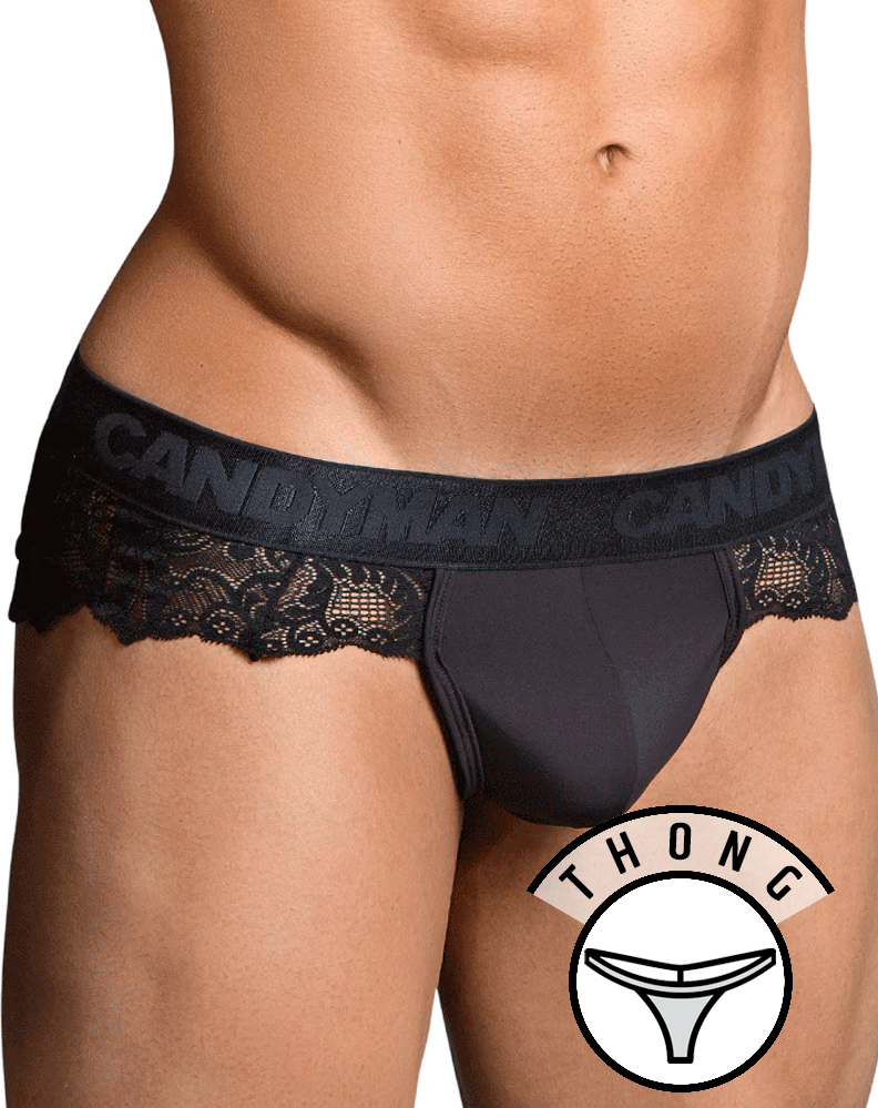Candyman 99304 Thongs Black