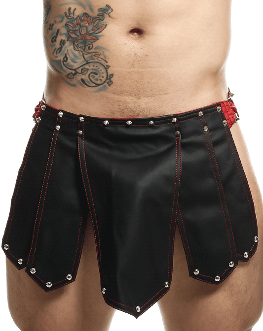 Malebasics Dmbl10 Dngeon Roman Skirt Black-red