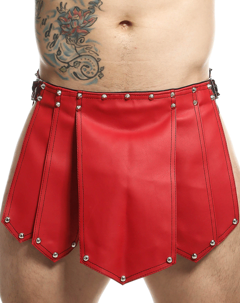 Malebasics Dmbl10 Dngeon Roman Skirt Red