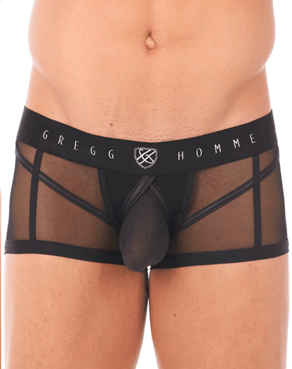 Gregg Homme Enhancer Erupt Mesh Boxer Brief 140005 Black