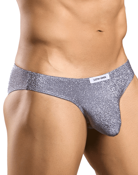 Justin+simon Xsj01 Classic Silky Bikini Lurex Gray