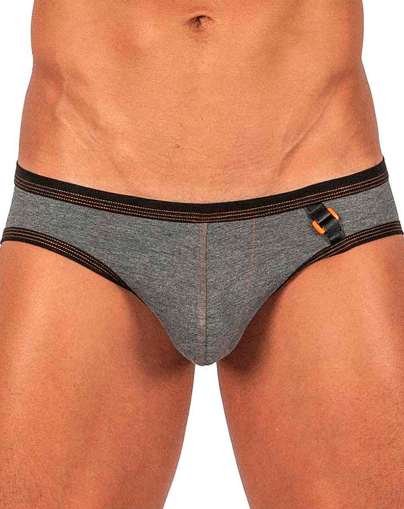 Private Structure Lcut4358 Barn Boy Low Rise Mini Brief Stone Gray