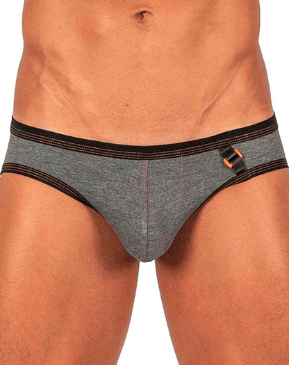 Private Structure Lcut4358 Barn Boy Low Rise Mini Brief Stone Gray