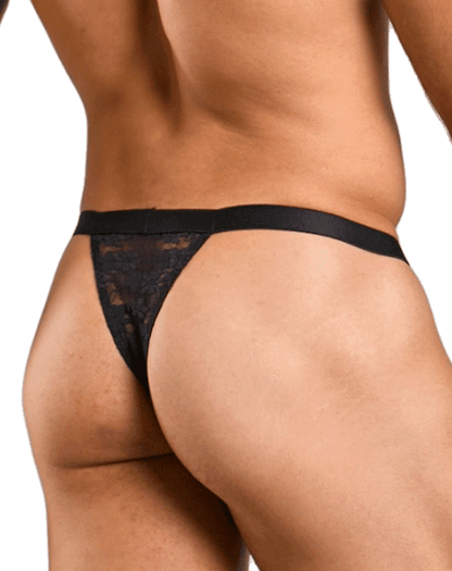 Malebasics Mbl85 Y Sexy Thongs Black Lace