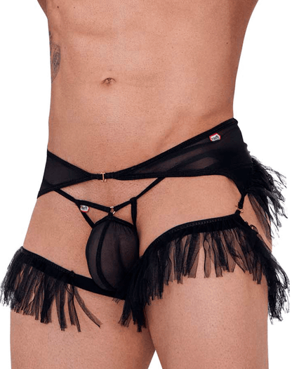 Pikante 1294 Greenman Jockstrap Black