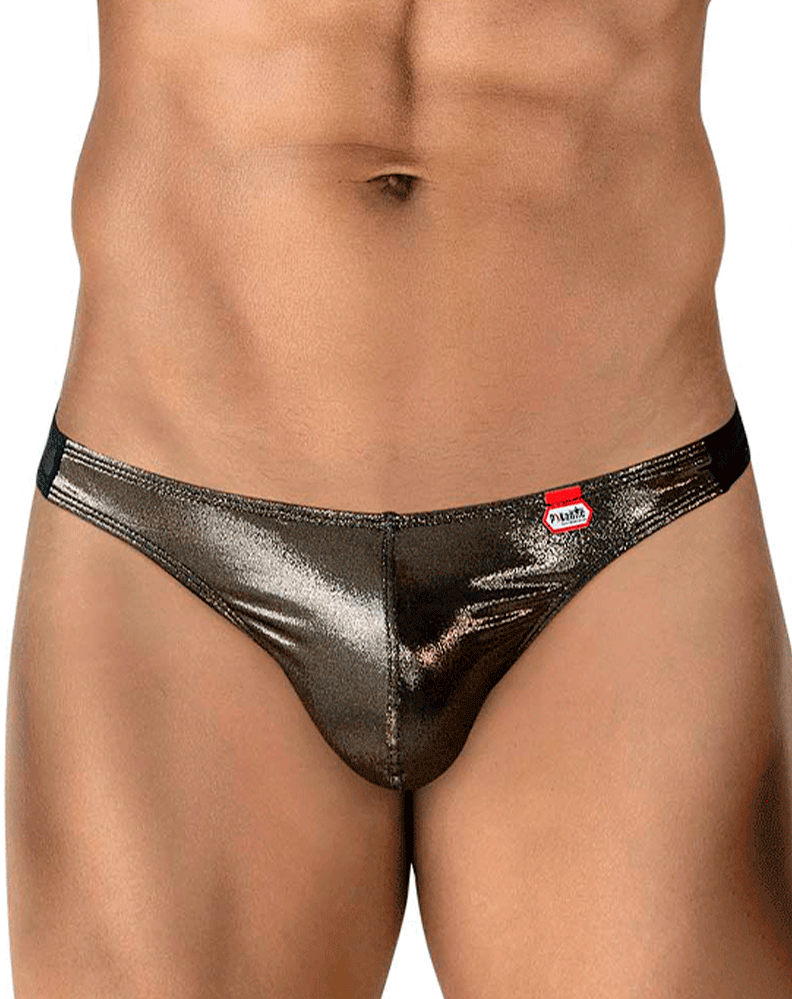 Pikante 2123 Glitters Thongs Black