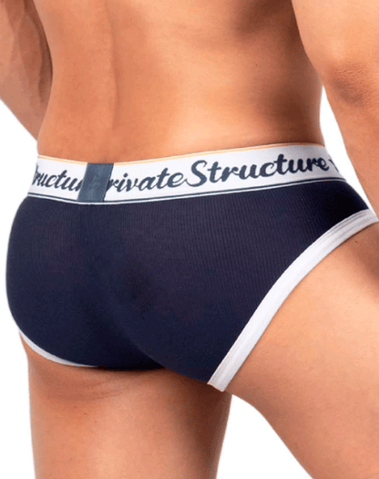 Private Structure Scus4529 Classic Mid Waist Mini Briefs Navy