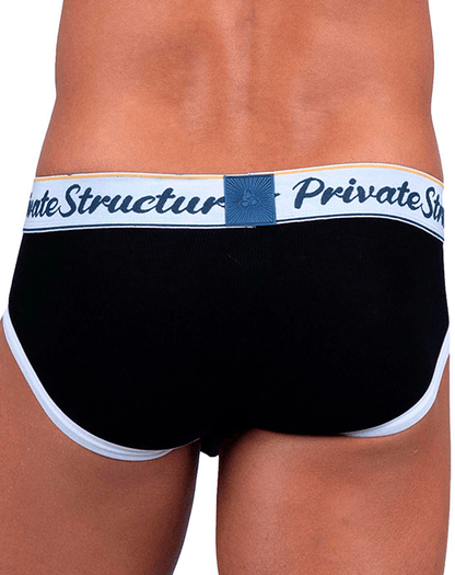 Private Structure Scus4529 Classic Mid Waist Mini Briefs Black