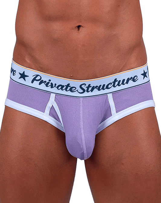 Private Structure Scus4529 Classic Mid Waist Mini Briefs Purple