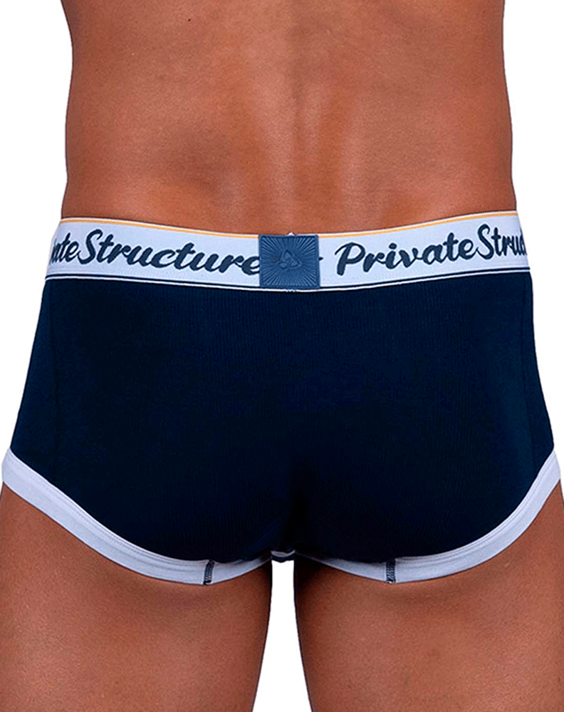 Private Structure Scus4530 Classic Mid Waist Trunks Navy