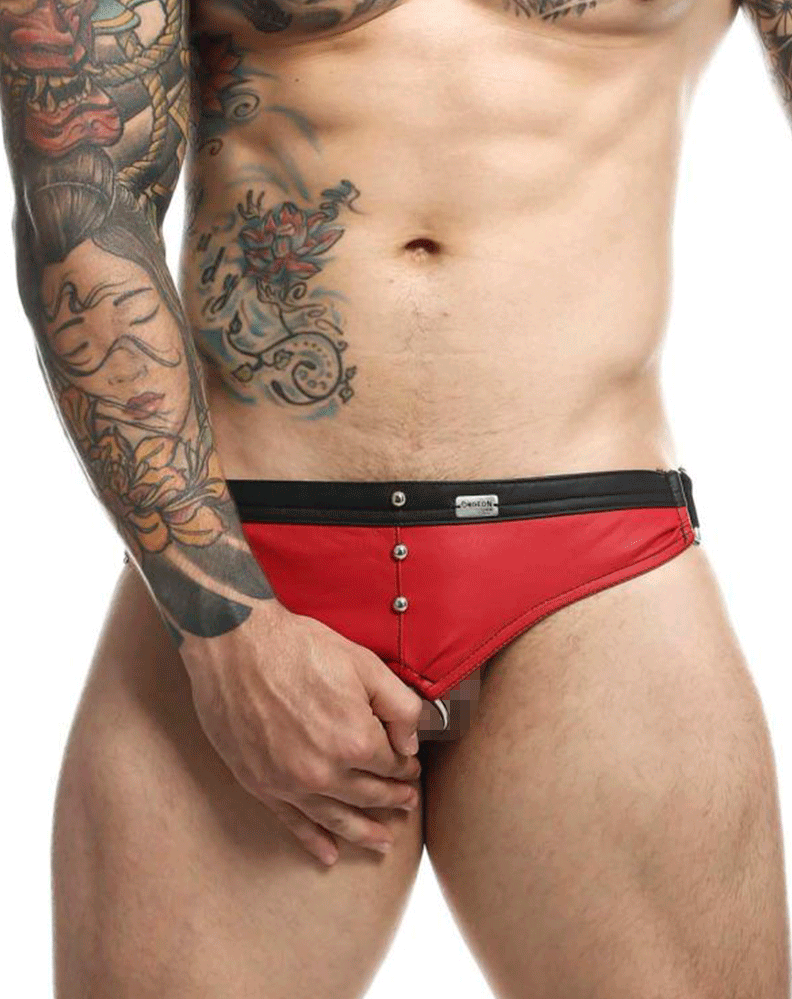 Malebasics Dmbl01 Dngeon Cockring Jockstrap Army Red