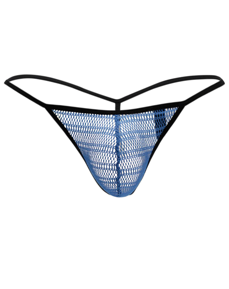 Doreanse 1306 G-String Mesh Thong Blue