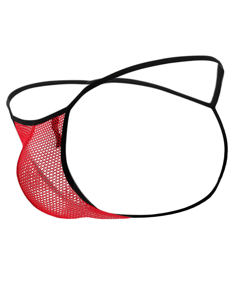 Doreanse 1306 G-String Mesh Thong Red