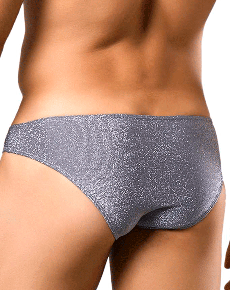 Justin+simon Xsj01 Classic Silky Bikini Lurex Gray