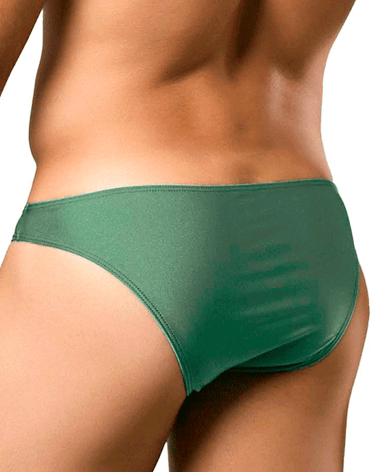 Justin+simon Xsj01 Classic Silky Bikini New Green