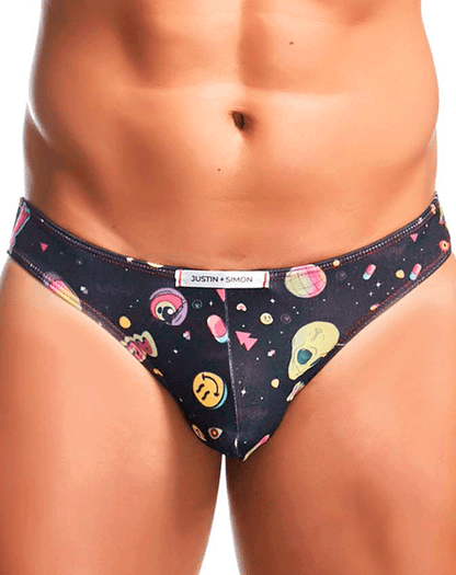 Justin+simon Xsj01 Classic Silky Bikini Psycodelic