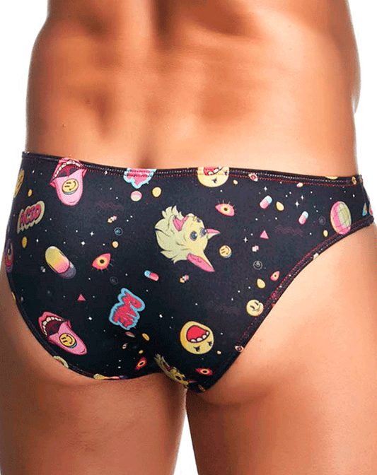 Justin+simon Xsj01 Classic Silky Bikini Psycodelic