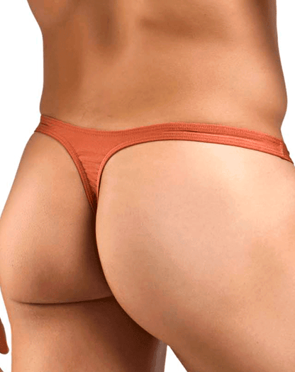 Justin+simon Xsj03 Silky Sexy Thongs Ochre