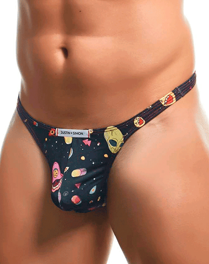 Justin+simon Xsj03 Silky Sexy Thongs Psycodelic