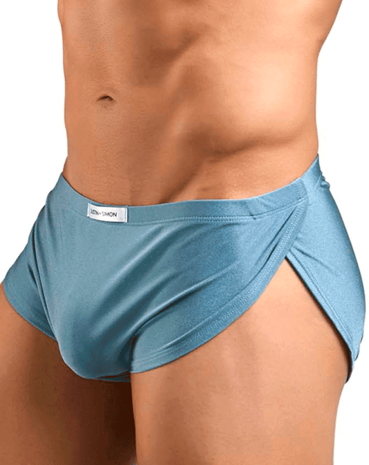 Justin+simon Xsj09 Running Shorts Metal Green