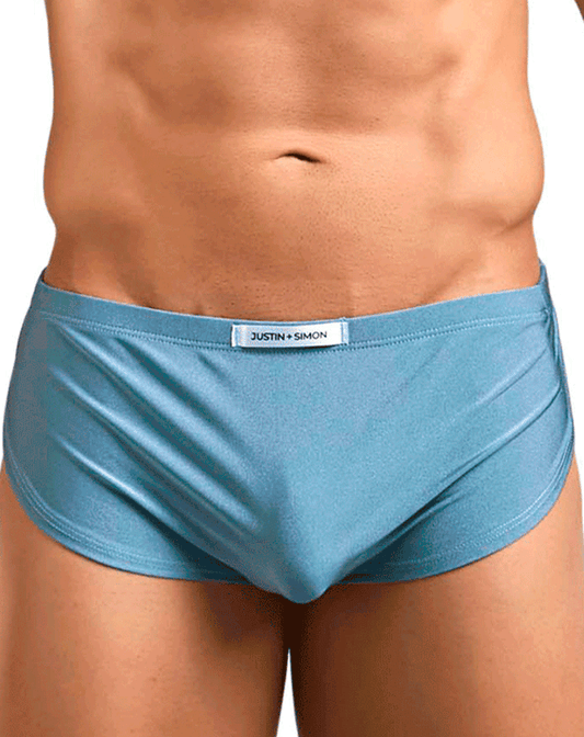 Justin+simon Xsj09 Running Shorts Metal Green
