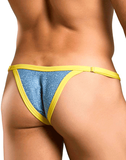 Justin+simon Xsj12 Bikini One Lurex Blue