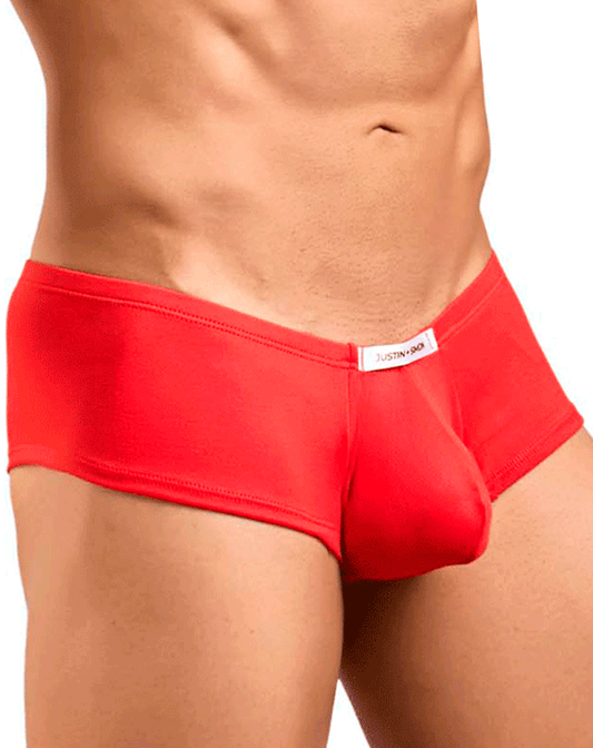 Justin+simon Xsj13 Cheeky Bulge Boxer Peach Red