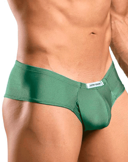 Justin+simon Xsj22 Cheek Briefs New Green