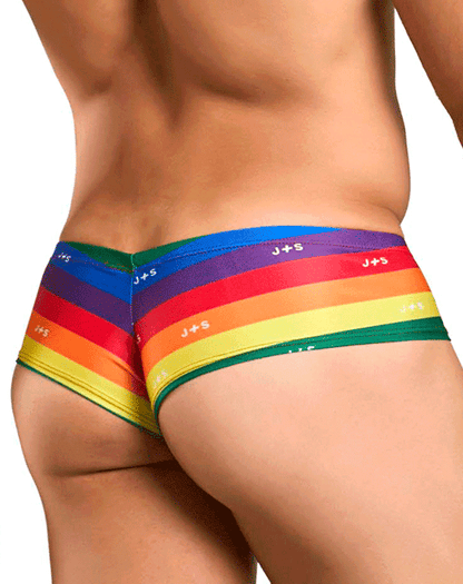 Justin+simon Xsj22 Cheek Briefs Pride Flag