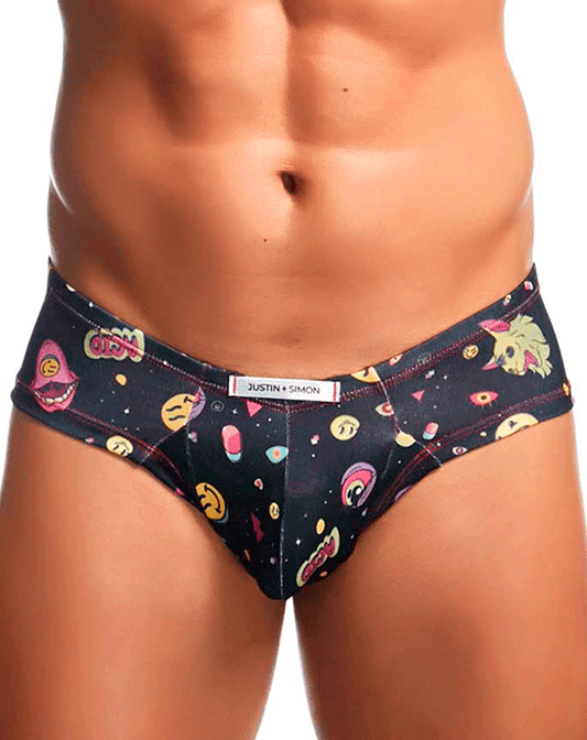 Justin+simon Xsj22 Cheek Briefs Psycodelic