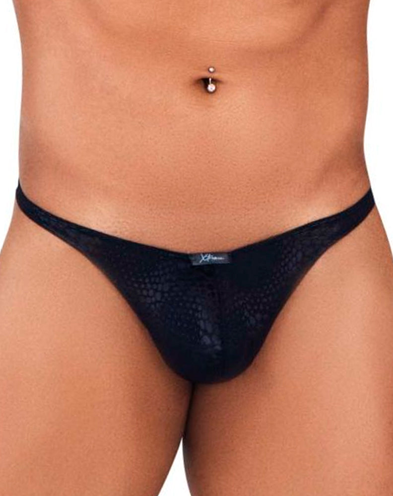 Xtremen 91120 Tempting Lace Thongs Black