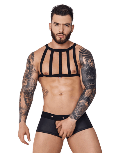 Pikante 1086 Hard Harness Jockstrap Black