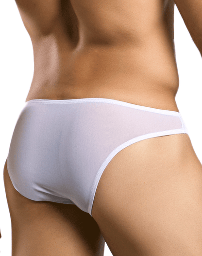 Justin+simon Xsj01 Classic Silky Bikini White Mesh