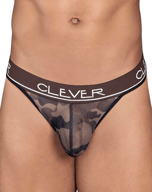 Clever 0919 Nation Star Thongs Brown